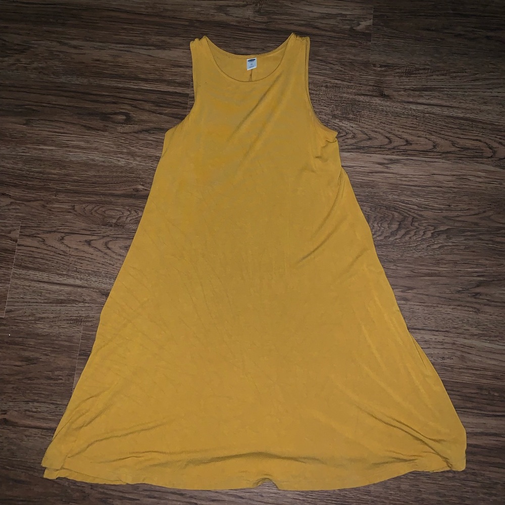 Old navy mustard tank dress